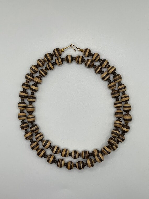 28.5" coco wood necklace