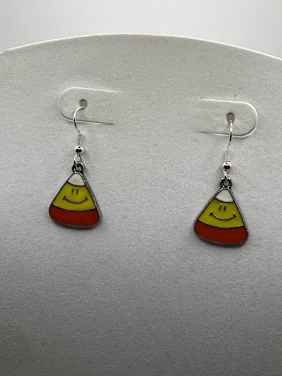 Candy corn earrings