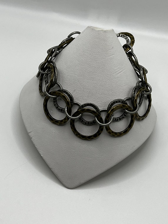 8" metal rings bracelet