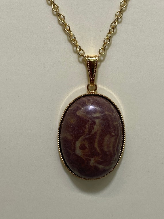 20" tigerskin jasper pendant