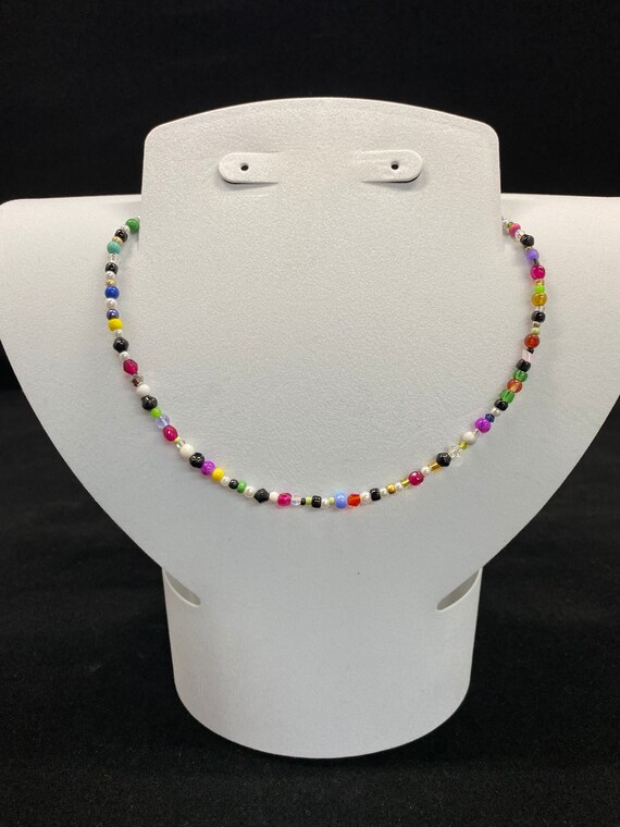 15" multi color choker