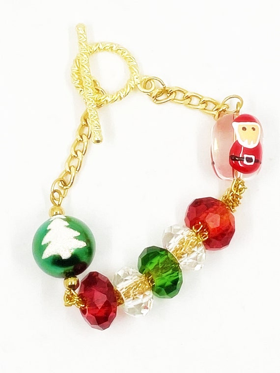 8" Christmas bracelet