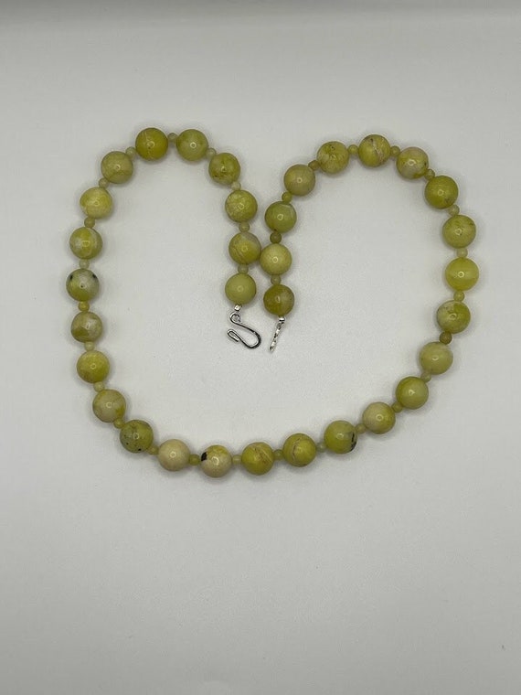 21" peridot jasper necklace