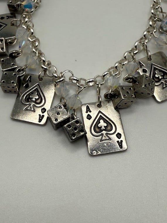 9" gambler's delight charm bracelet