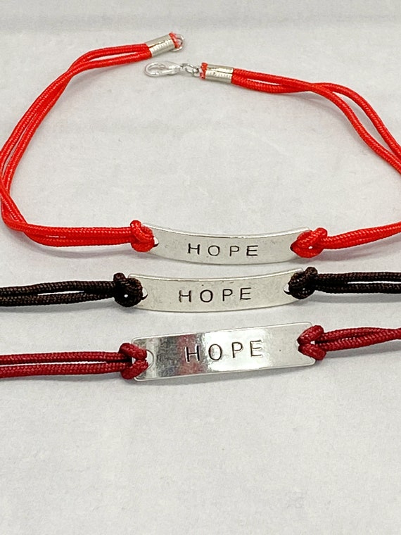 14" Hope wrap bracelet