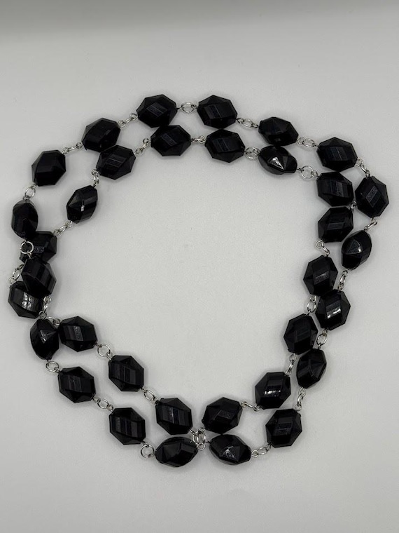 37" textured bead continuous loop necklace
