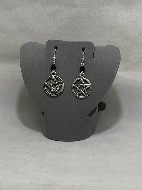 Pentacle earrings