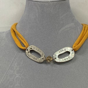 17&quot; XOXO link with yellow, brown, or red cord