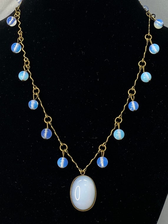 18" sea opal necklace