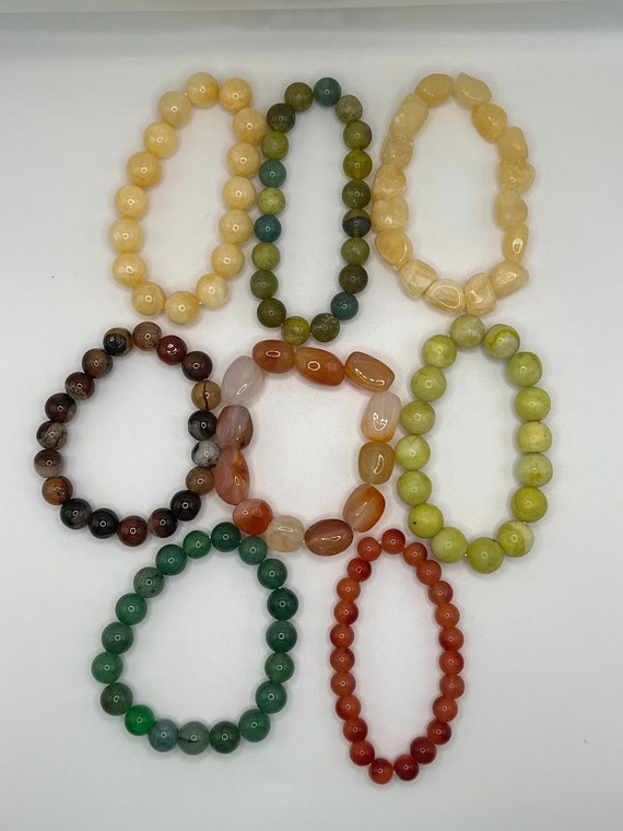 Stretch bead bracelets (8 options)