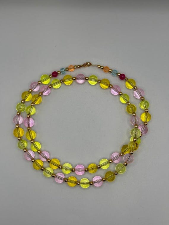 27.5" glass bead necklace