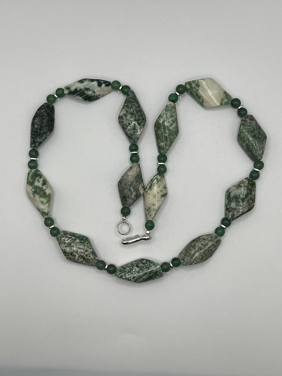 23" tree agate necklace