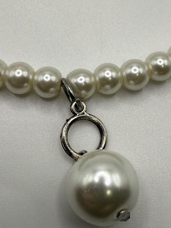 22.5" pearl necklace with pearl drop