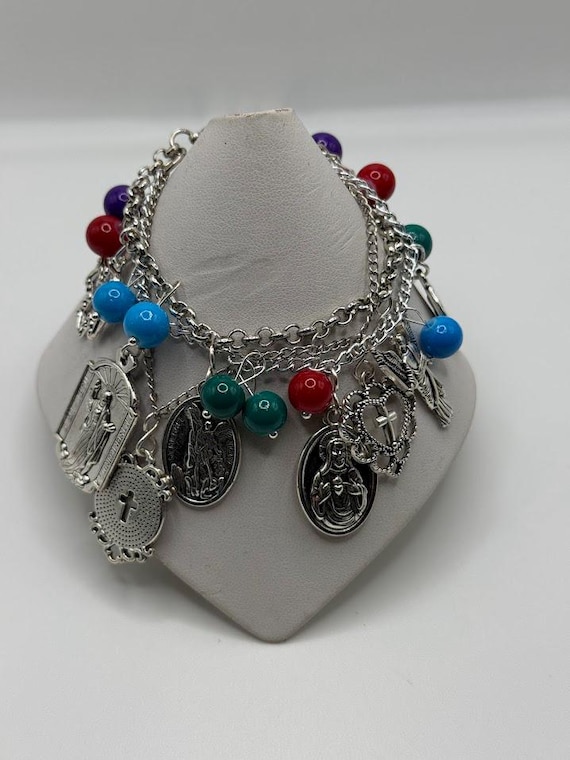 6.5" medals charm bracelet
