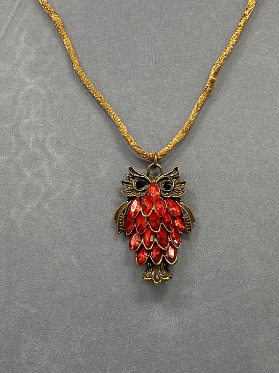 18" owl, gem, or bust pendant necklace