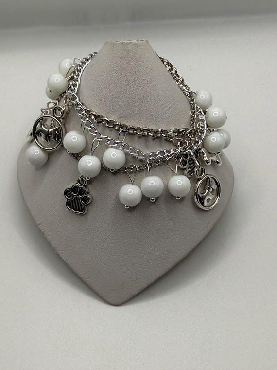 6.5" dog charm bracelet