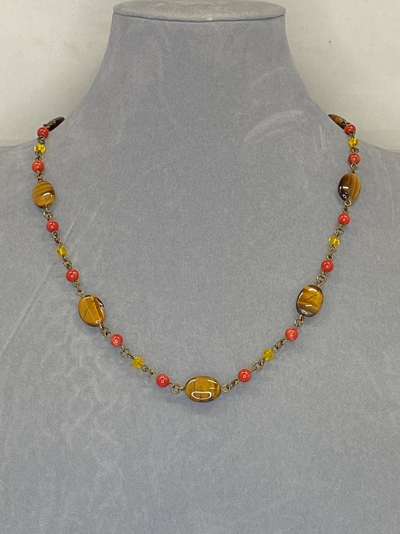 20" tigereye necklace