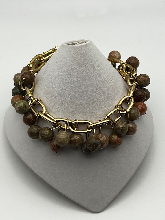 8" autumn jasper bracelet