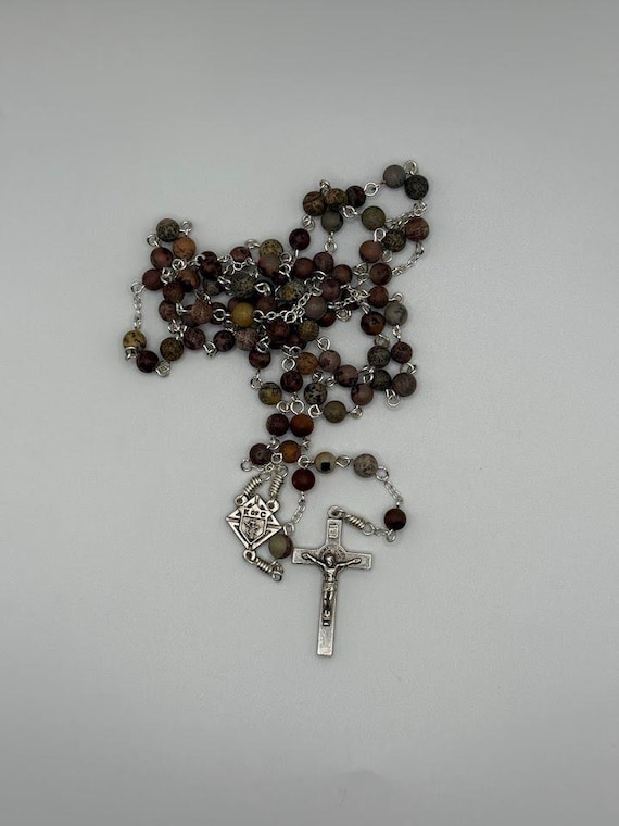 27" Crazy horse stone crown rosary