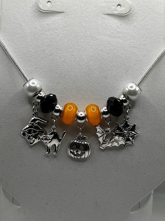 20" Halloween charm necklace