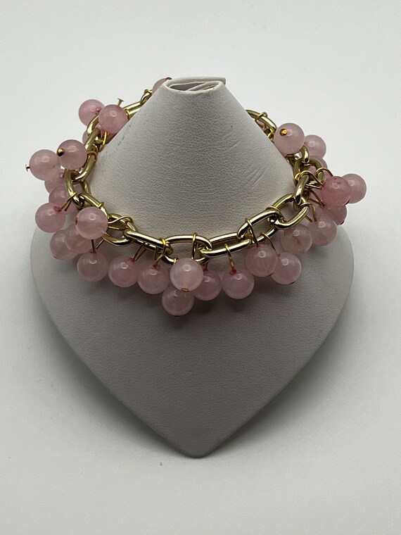 8" rose quartz bracelet