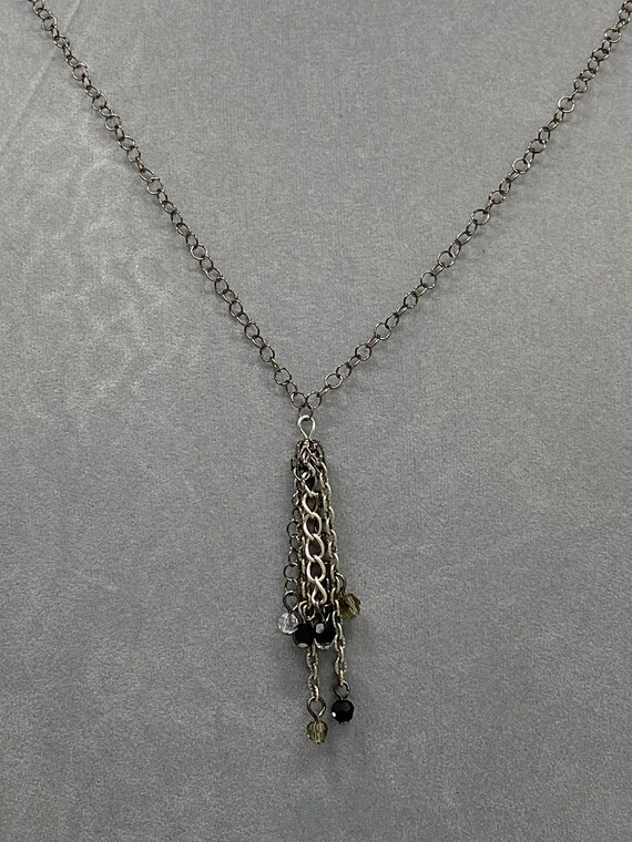 43" chain tassel necklace