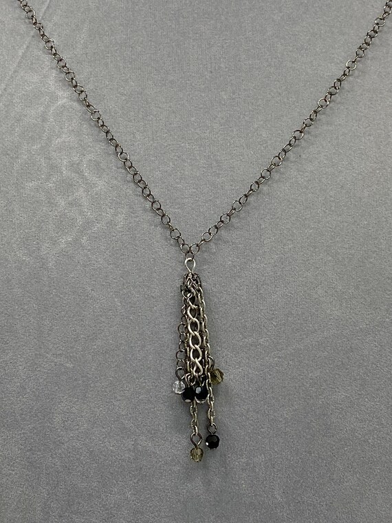 43" chain tassel necklace