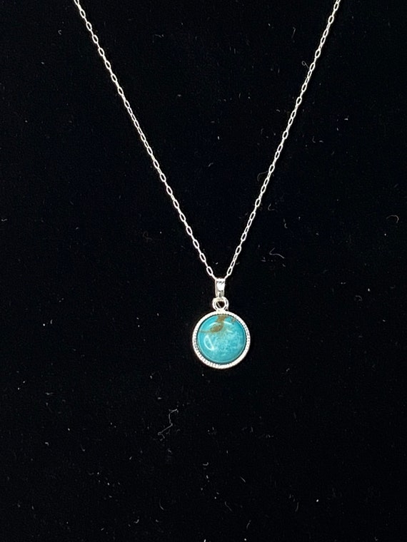 18" turquoise pendant