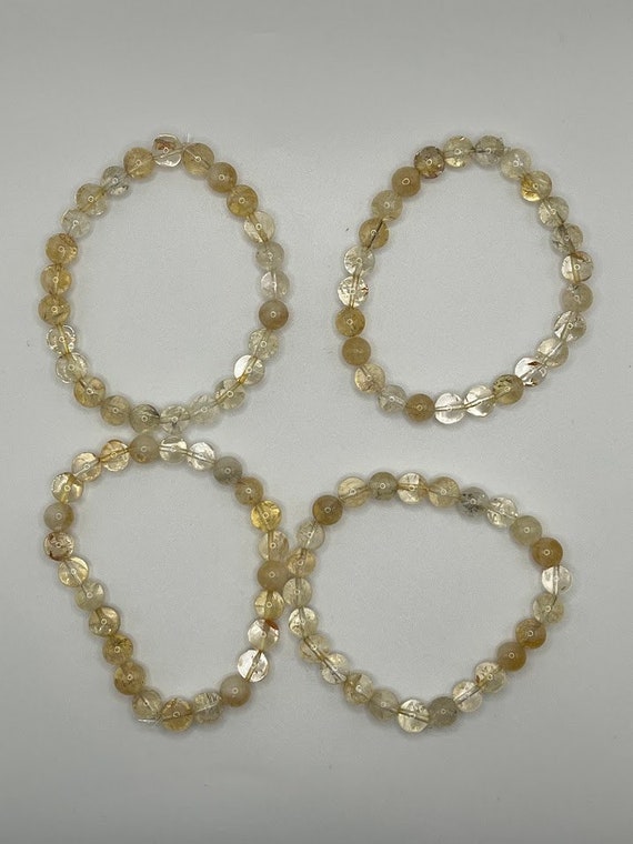 8" stretch citrine bracelet