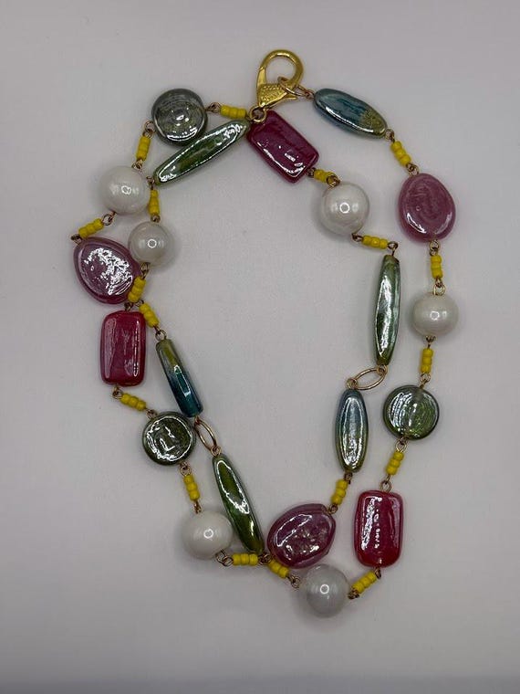37" luster bead necklace
