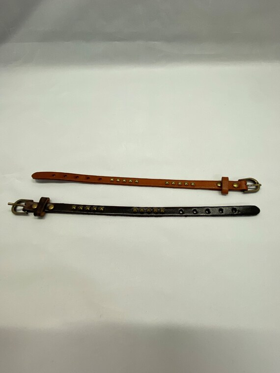 10" leather bracelet