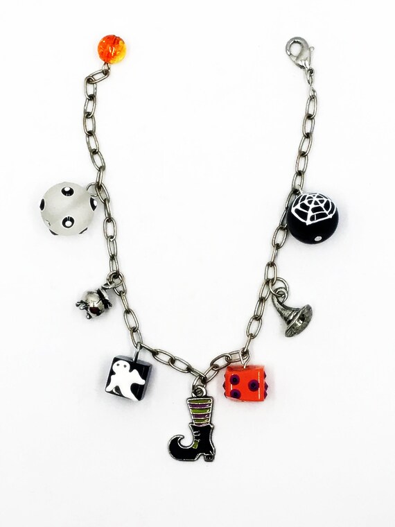 8.5" Halloween witchy charms bracelet