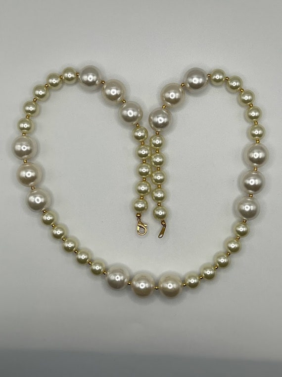 24.5" ivory pearl necklace