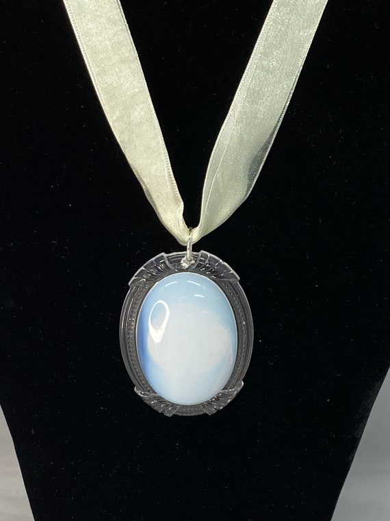 19" sea opal pendant