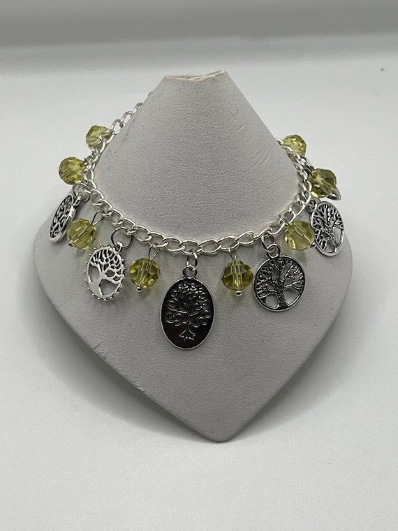 8" tree charm bracelet