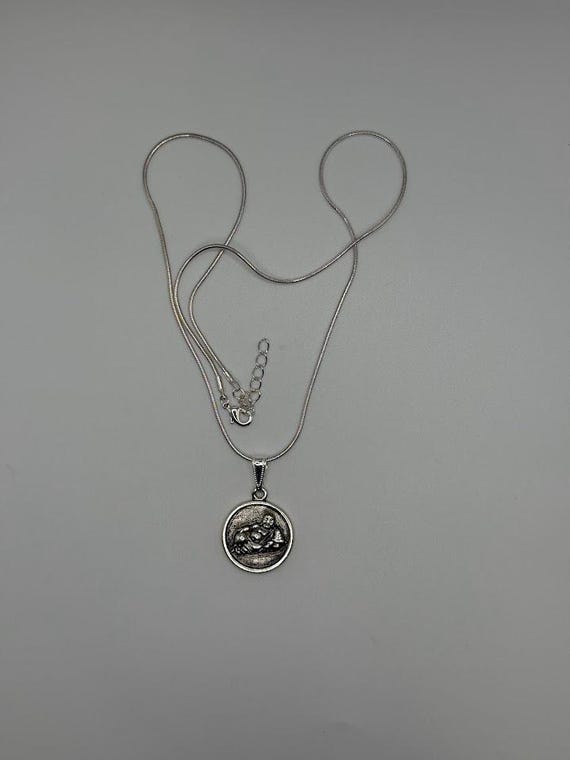 18" Buddha pendant necklace