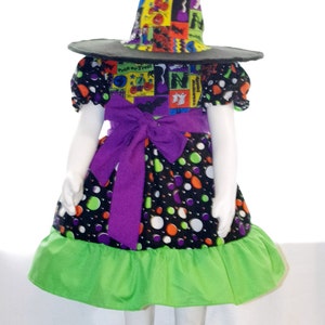 Girls Witch Halloween Costume Sizes 12/18M 24M/2T 3T/4T 5/6