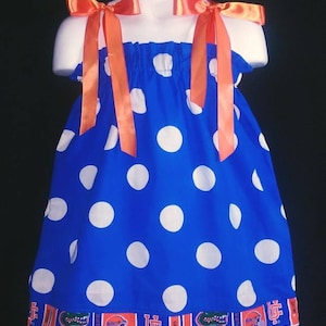 Florida Gators College Football Sports Pillowcase Dress & Fabric Hair Bow Clip