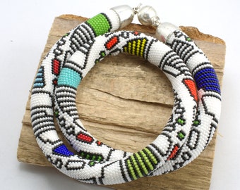 Crochet Rope, Beadwork, Beadwork Necklace, Seed Bead Necklace, Jewerly, Beaded Necklace,Handmade Necklace
