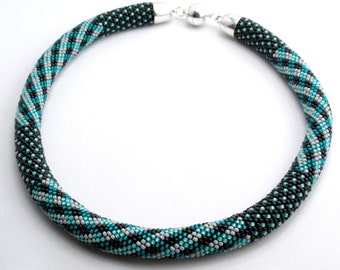 Crochet Rope, Beadwork, Beadwork Necklace, Seed Bead Necklace, Jewerly, Beaded Necklace,Handmade Necklace