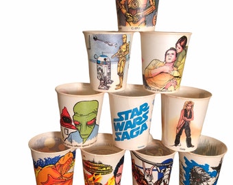 80s paper cup design wrap