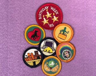 Vintage Girl Scout Sash Patch | 1980s Badge Style