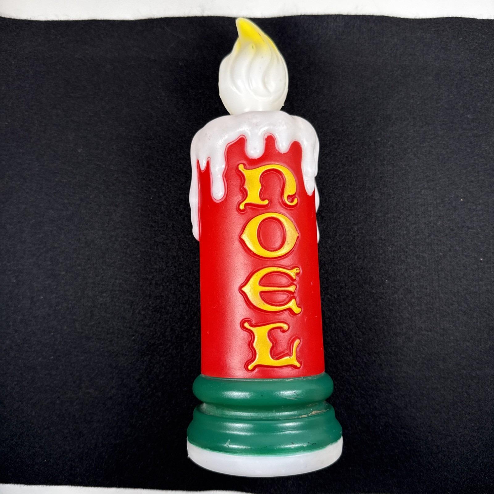 Vintage Blow Mold Noel Candles - Etsy