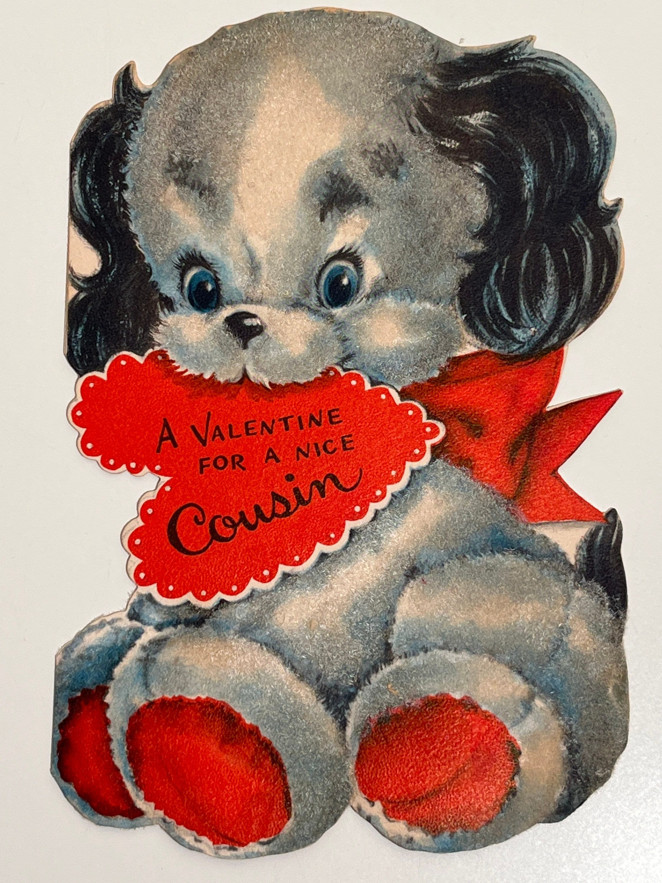 Vintage Valentines Day Card 1950s 1940s For Wife Funny Charm Craft Bald  Glasses