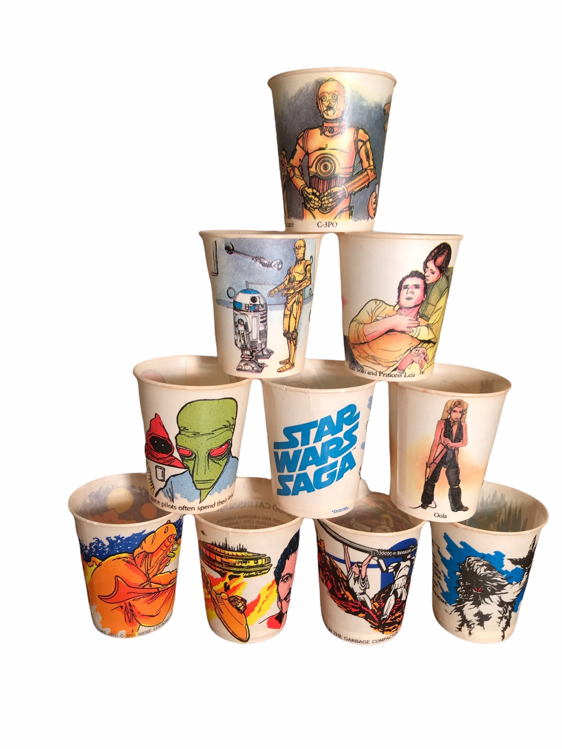 人気特価激安 | Cups 10 | Lot Cup Dixie Wars Star Vintage 1980s Epic | アンティーク雑貨