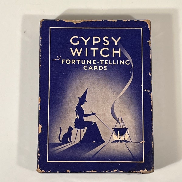 Vintage Gypsy Witch Fortune-Telling Cards | Complete Deck | In Original Box | Made in USA | Party Games | Display or Play