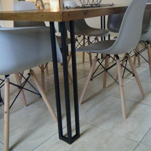 Patas de mesa de metal, patas de barra a medida, patas de barra de desayuno, patas de isla de cocina, soporte para patas. Patas de mesa de repuesto. Patas a medida.
