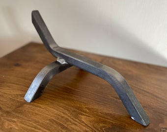 Hand Forged Steel Andirons: Fireplace and Pizza Oven Fire Grate wood fire pizza oven accessory