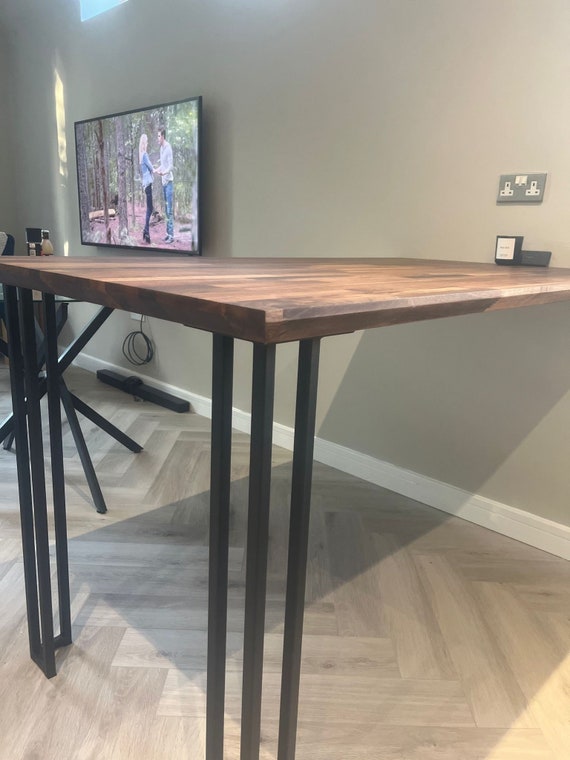Breakfast bar metal legs best sale