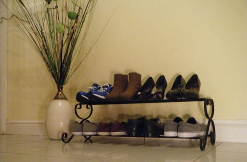 wrought iron shoe rack 90cm version metal shoe rack, shoe storage, porch, hallway, cuboard storage. 2 image 4